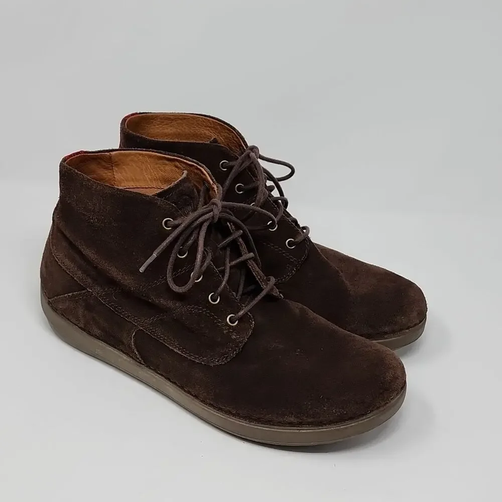 Fitflop Zackery Brown Suede Lace Up Chukka Boots Size 11